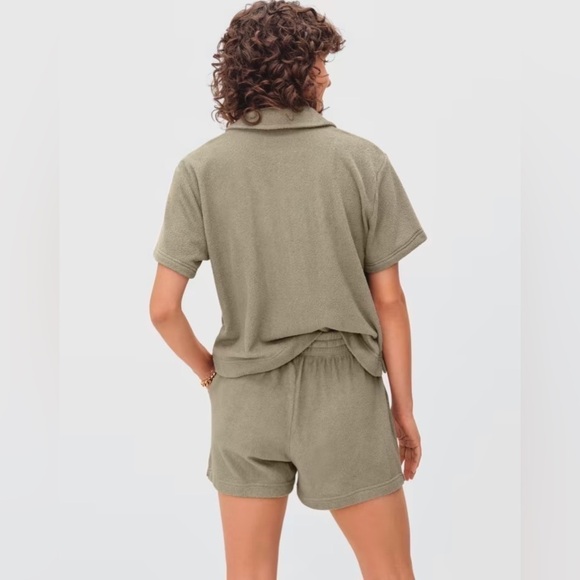 Everlane The Terry Cloth Short in Green M - Picture 3 of 7